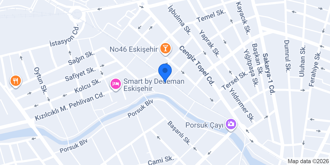 Eskişehir Diş Hekimi Sertan İçli konumu