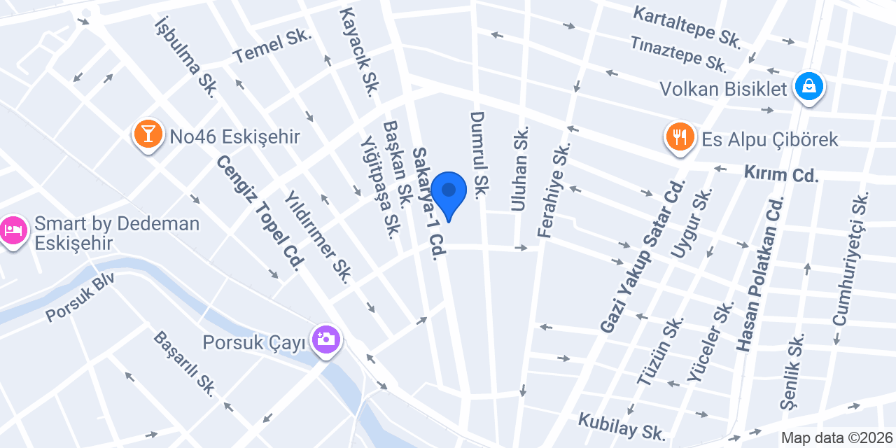 Yapı Kredi - Eskişehir Sakarya Caddesi Şubesi konumu