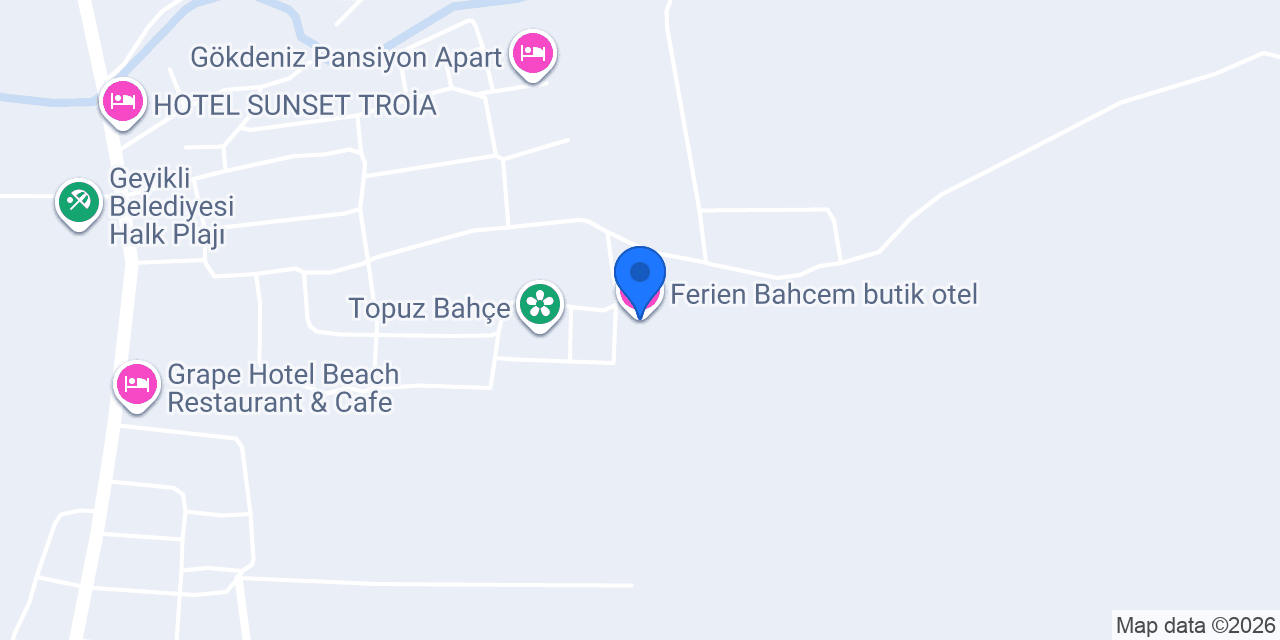 Ferien Bahcem butik otel konumu