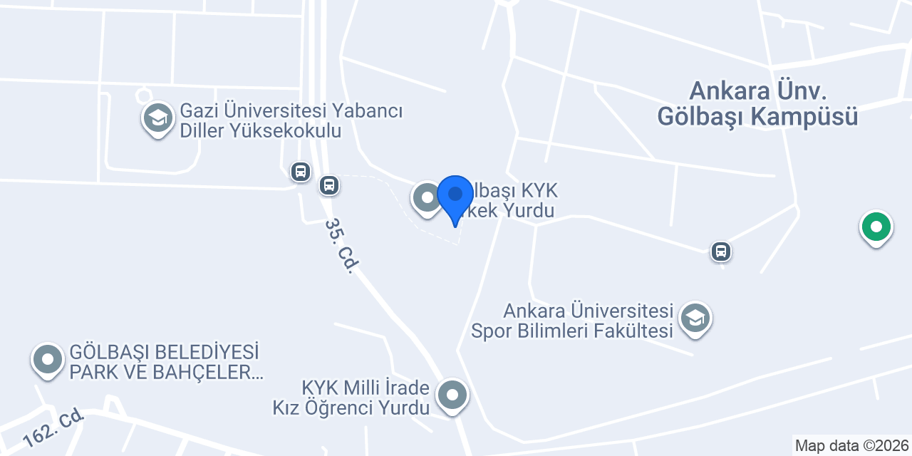 Gölbaşı KYK Erkek Yurdu konumu
