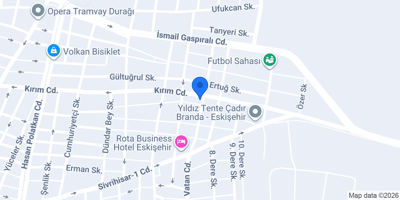 Ekici Asansör Eskişehir konumu