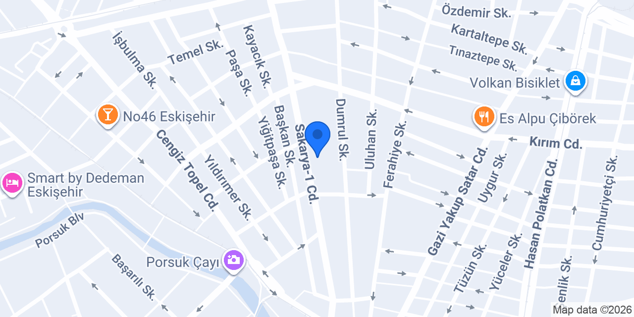 Eskişehir Avukat Gökçe Baloğlu konumu