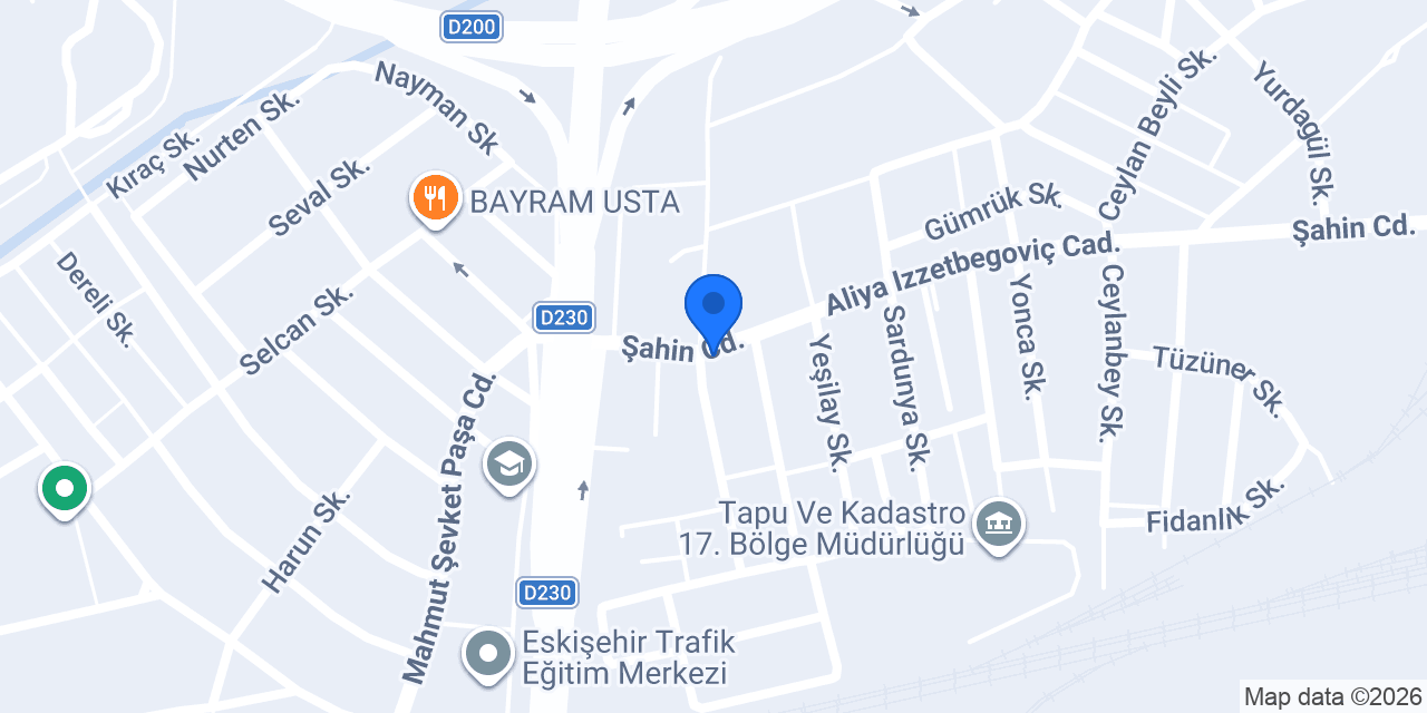 ASKON Eskişehir konumu