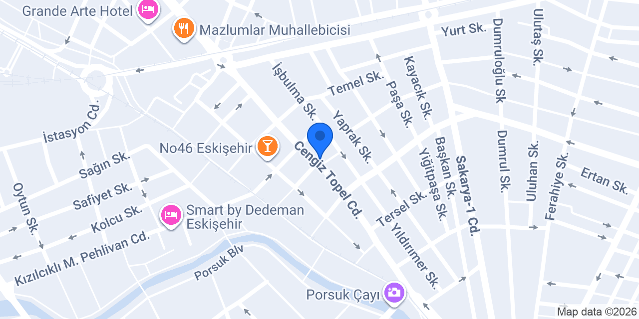 Tepebaşı İki Eylül Sürücü Kursu konumu