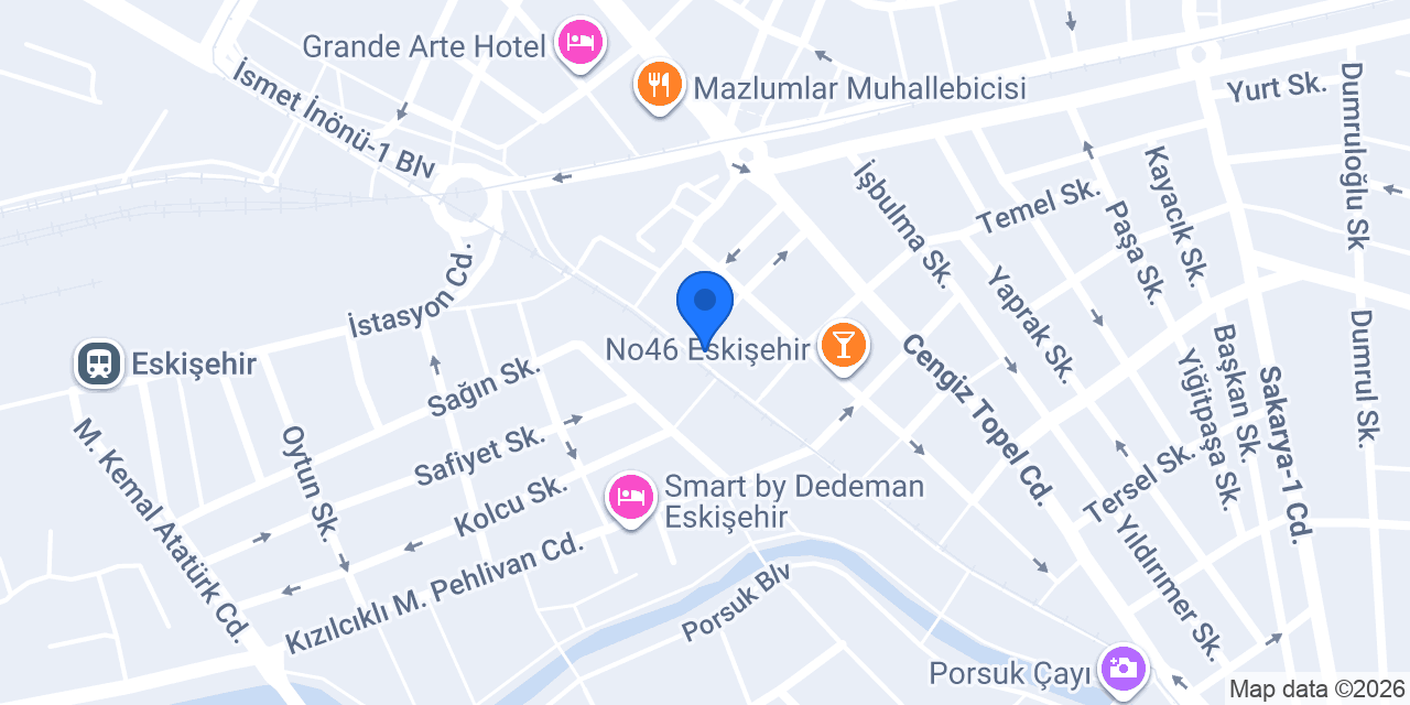 Eskişehir Psikiyatri Psikoterapi Merkezi konumu