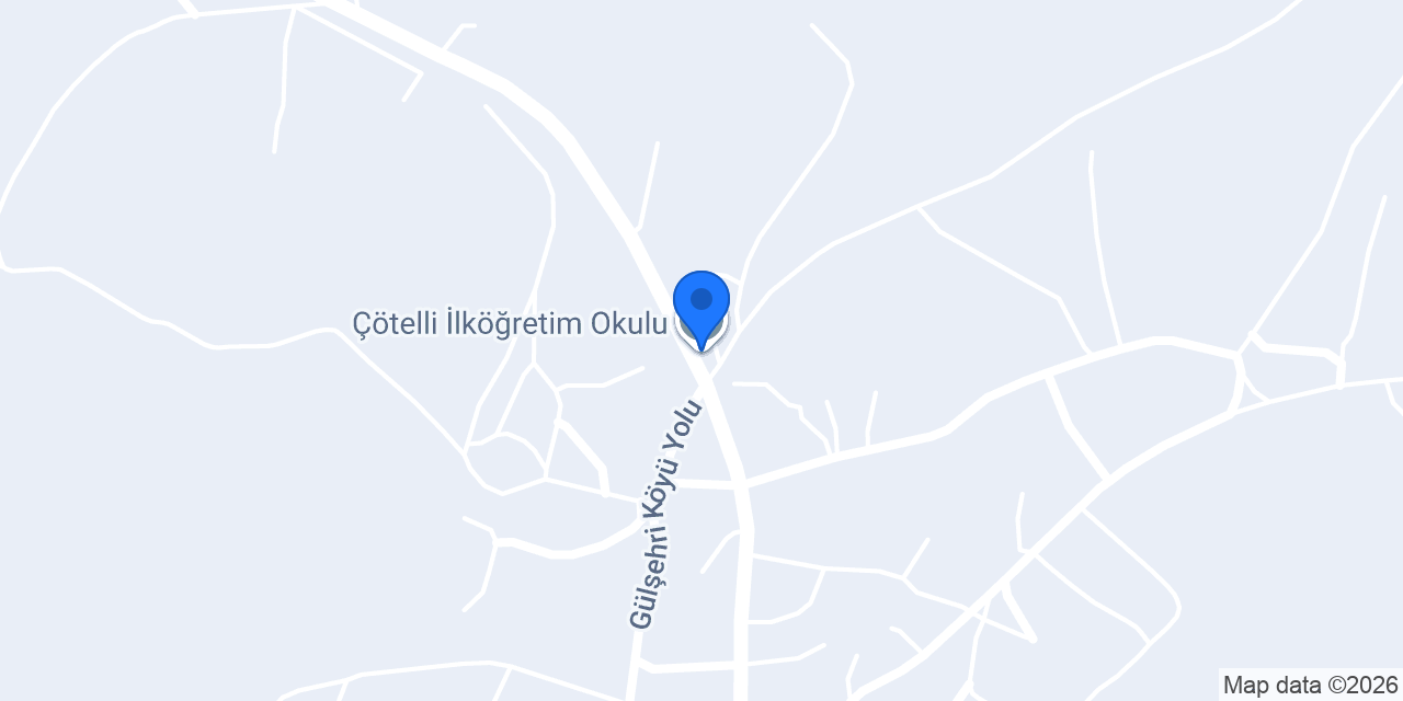 Çötelli İlköğretim Okulu konumu