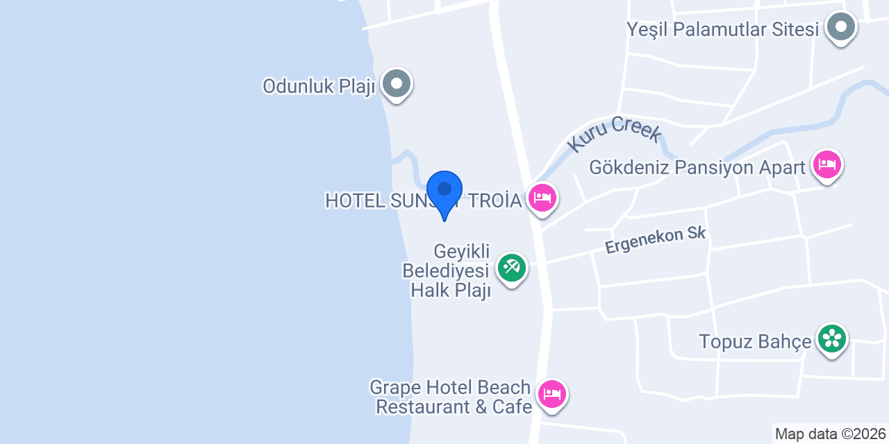 Kral Beach konumu