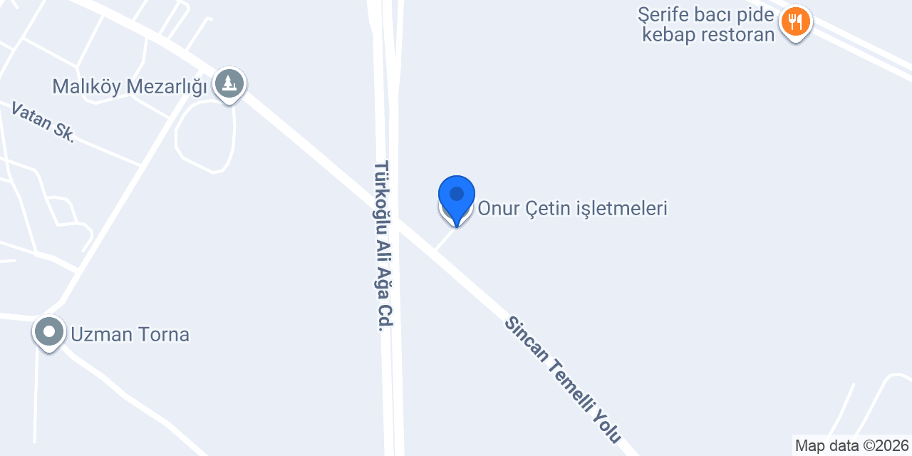 Çetinler Beton konumu