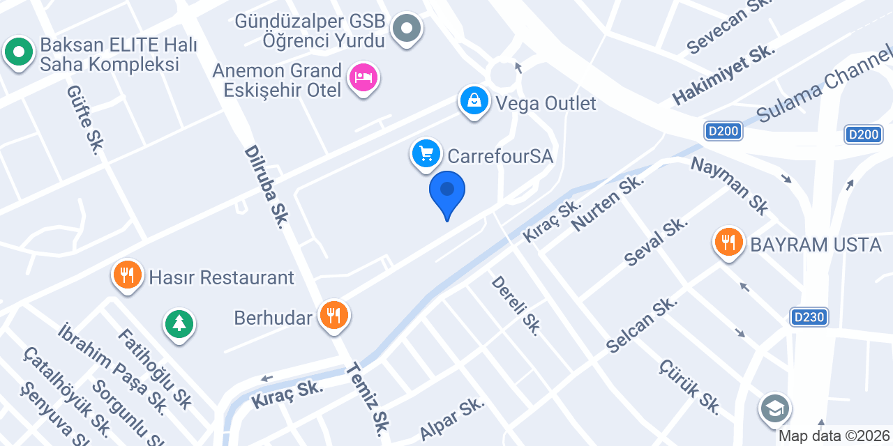 ebebek Eskişehir Vega Outlet konumu