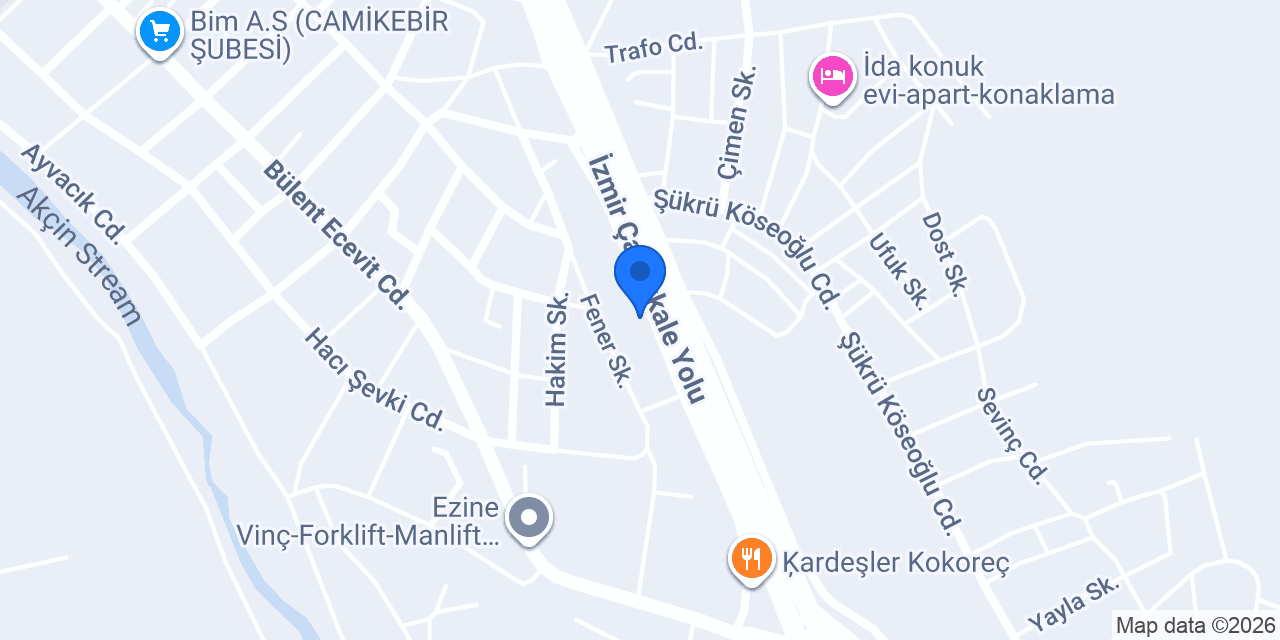 AYHAN TRAKTÖR YEDEK PARÇA konumu