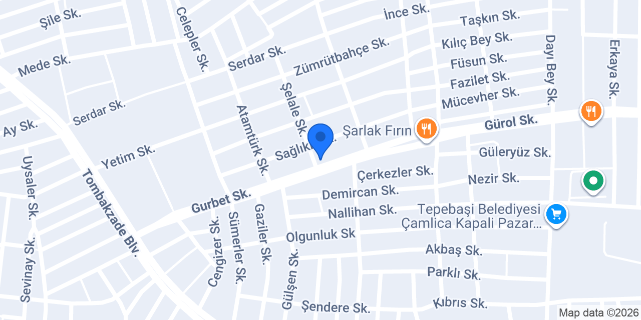 Seç Market Çamlıca konumu