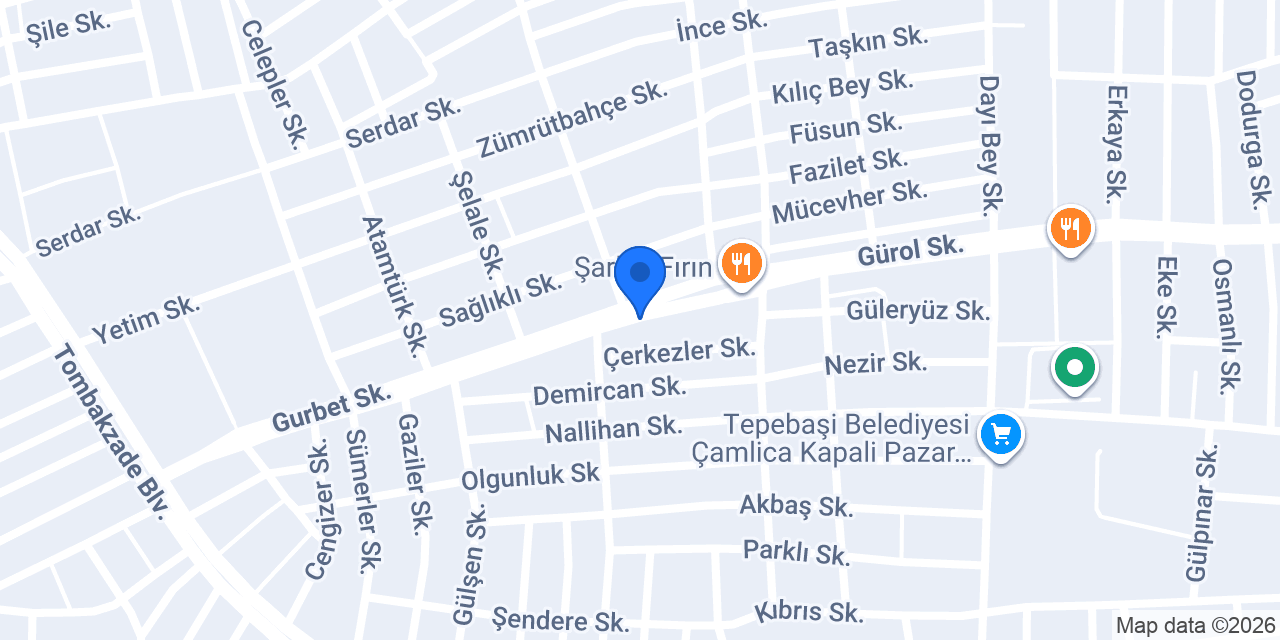 Merve Mobilya konumu
