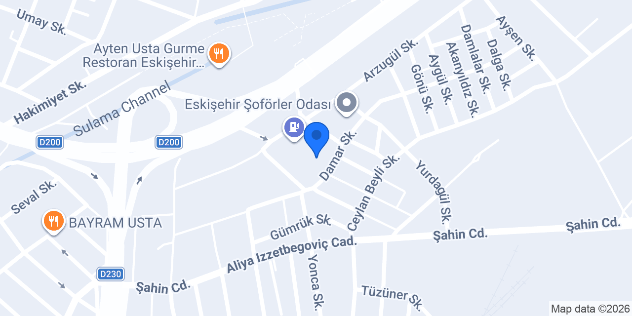Tespo Eskişehir Tepebaşı konumu