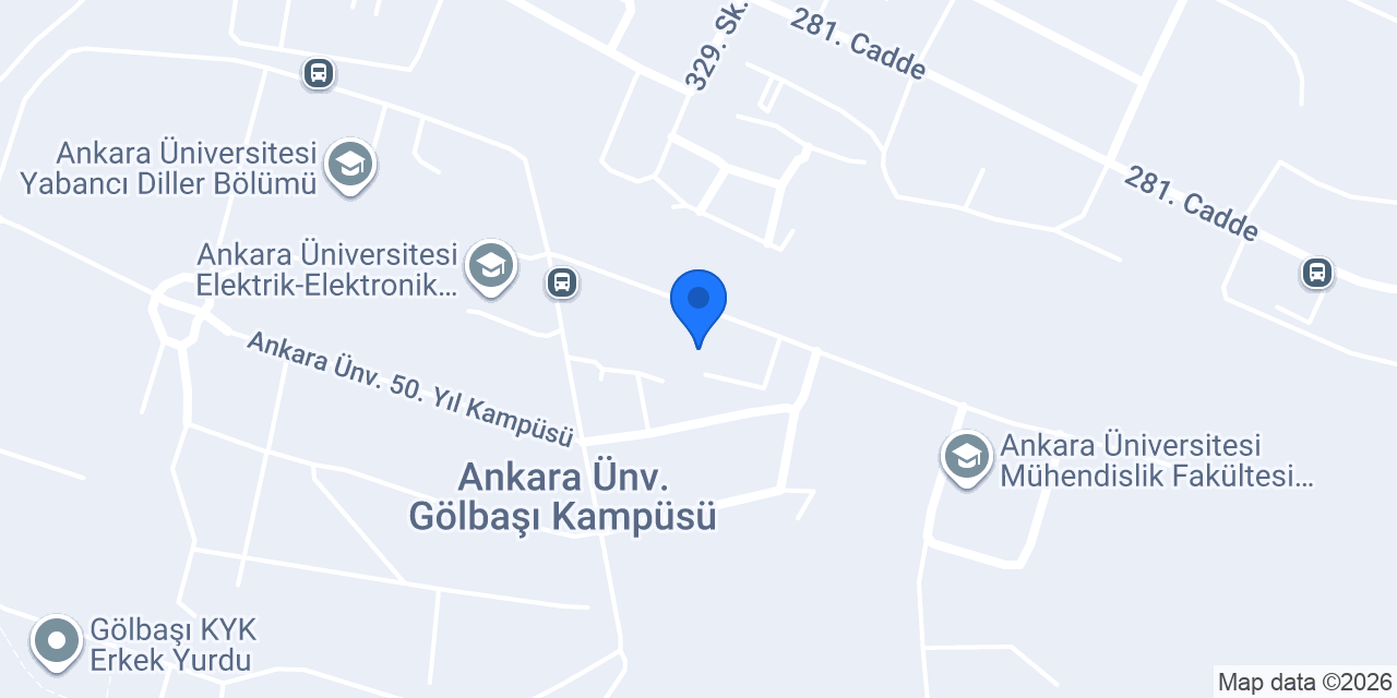 Ankara Üniversitesi Gıda Mühendisliği Bölümü konumu