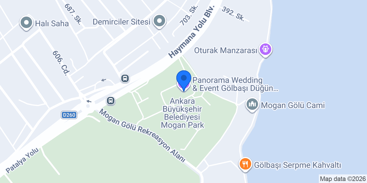 Panorama Wedding & Event Gölbaşı Düğün Salonu konumu