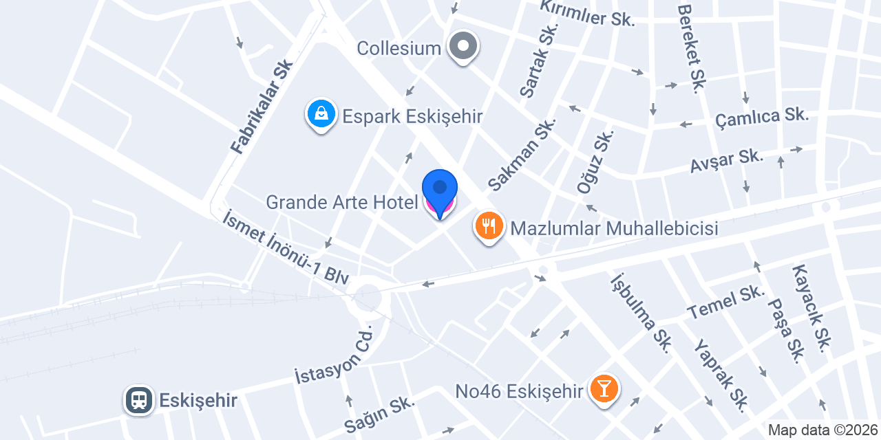 Grande Arte Hotel konumu