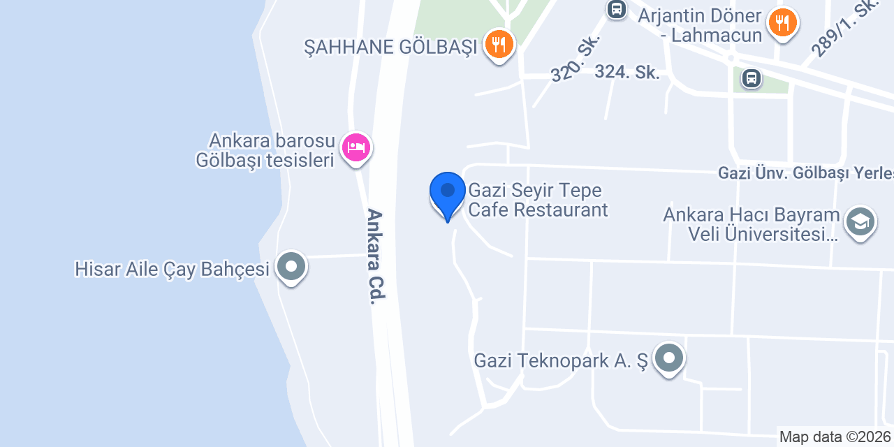 Gazi Seyir Tepe Cafe Restaurant konumu