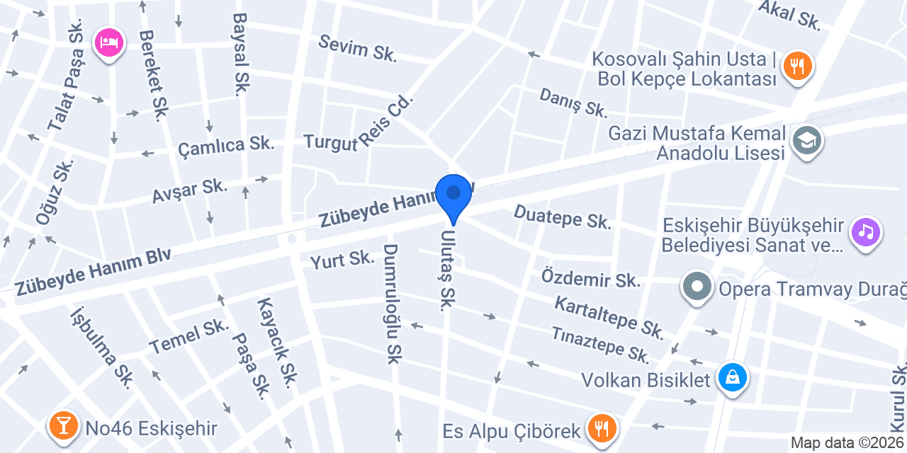 Çınar Bisiklet konumu