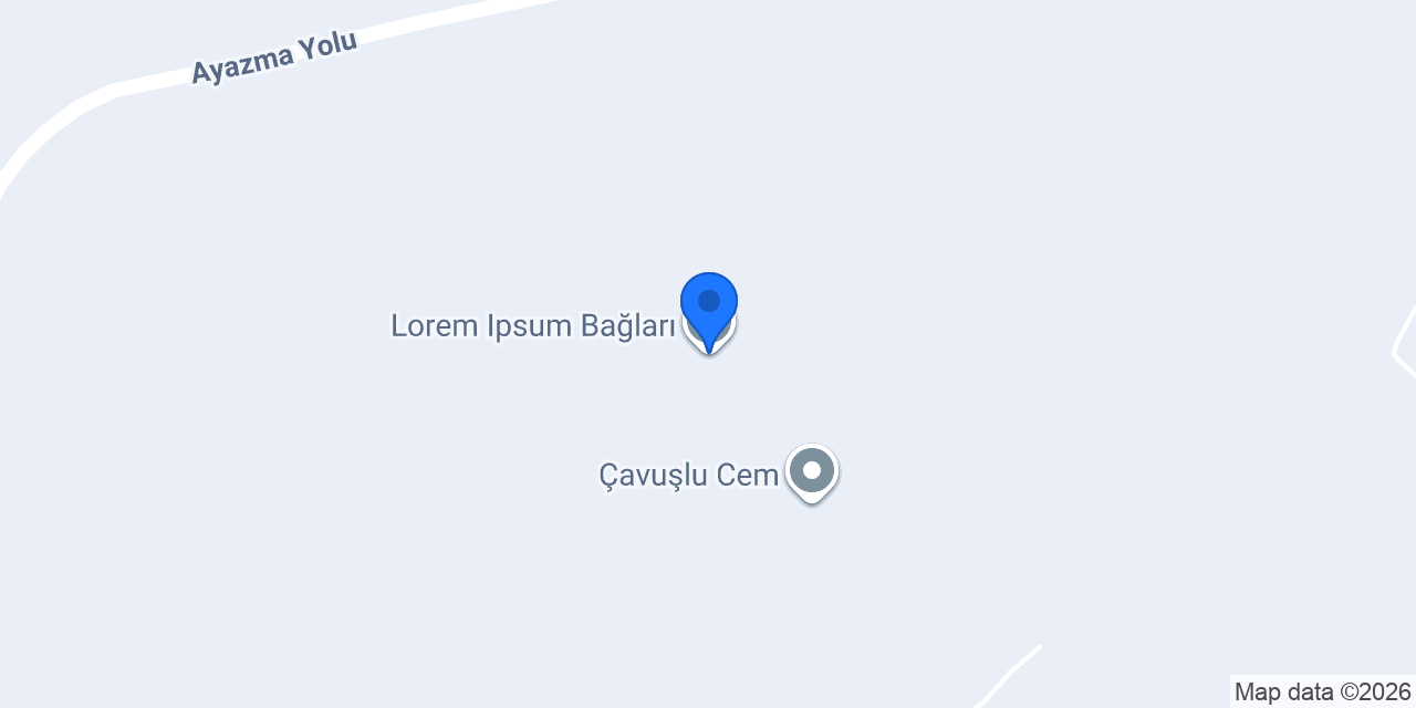 Lorem Ipsum Bağları konumu