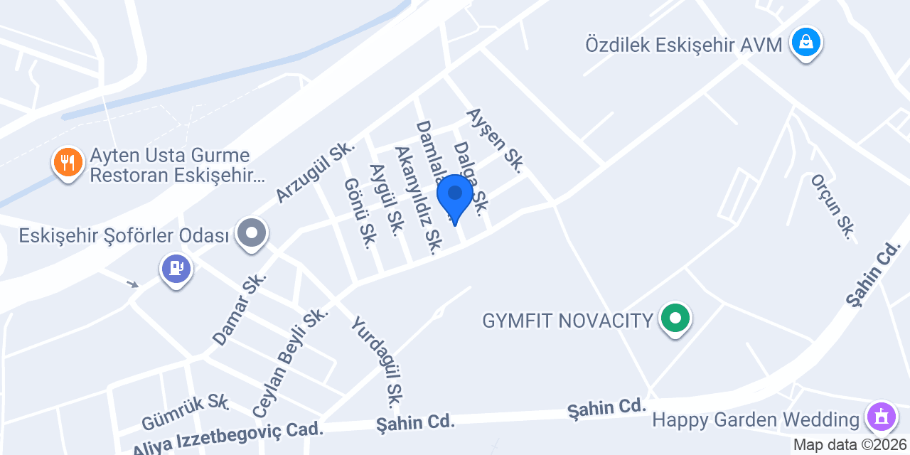 Bayrambey Otel ESKİŞEHİR konumu