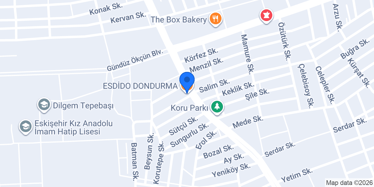 ESDİDO DONDURMA konumu