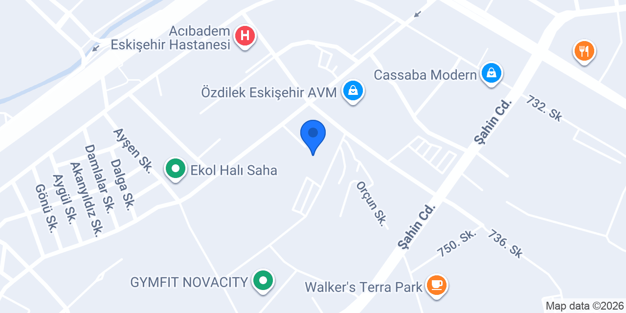 İş Yatırım Eskişehir Şubesi konumu