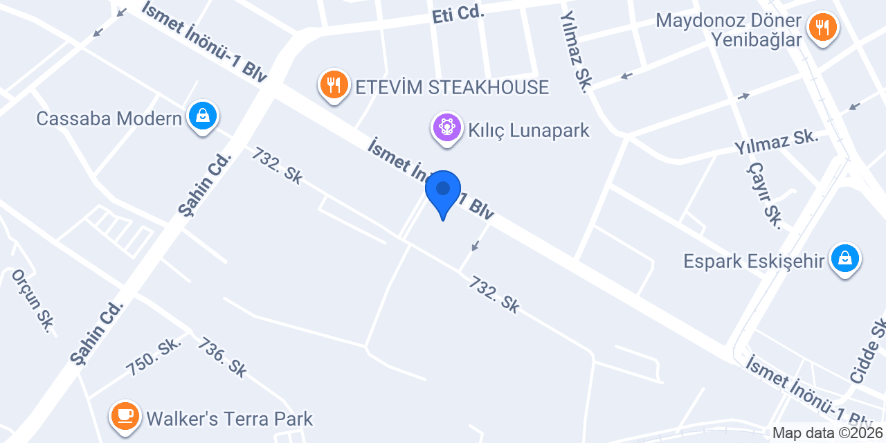 Eskişehir Çelik Yapı İnşaat Ltd.Şti. konumu