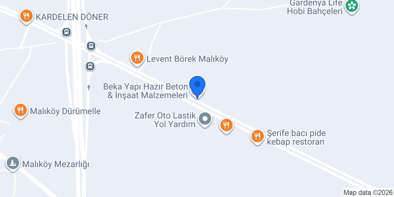 Beka Yapı Hazır Beton & İnşaat Malzemeleri konumu