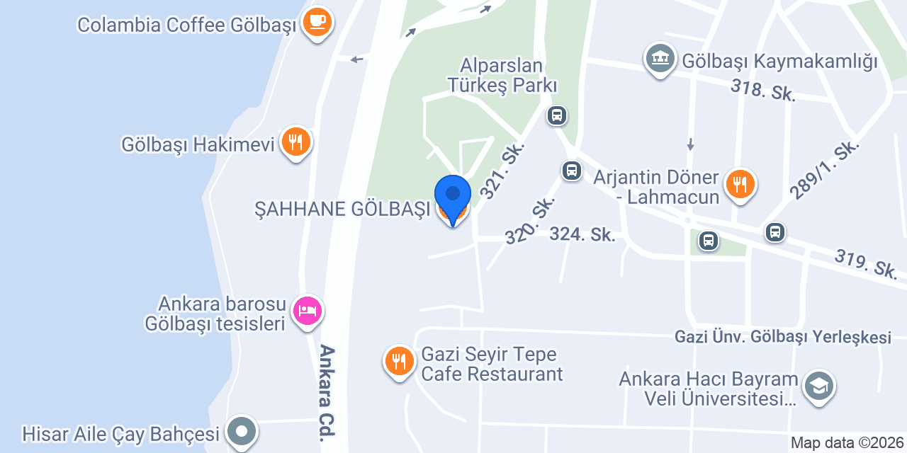 ŞAHHANE GÖLBAŞI konumu