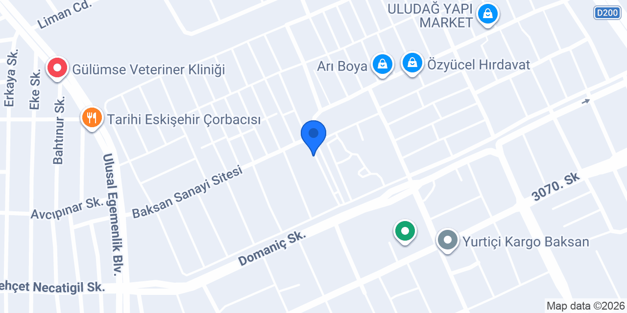 YSN Reklam Tabela konumu