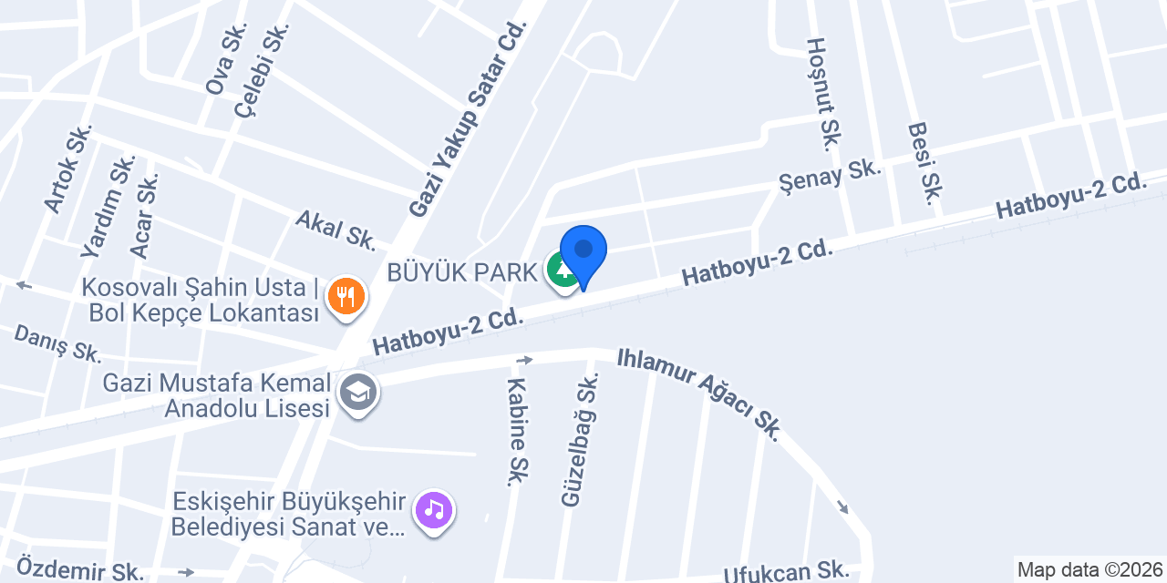 Oğuz Motor Eskişehir konumu