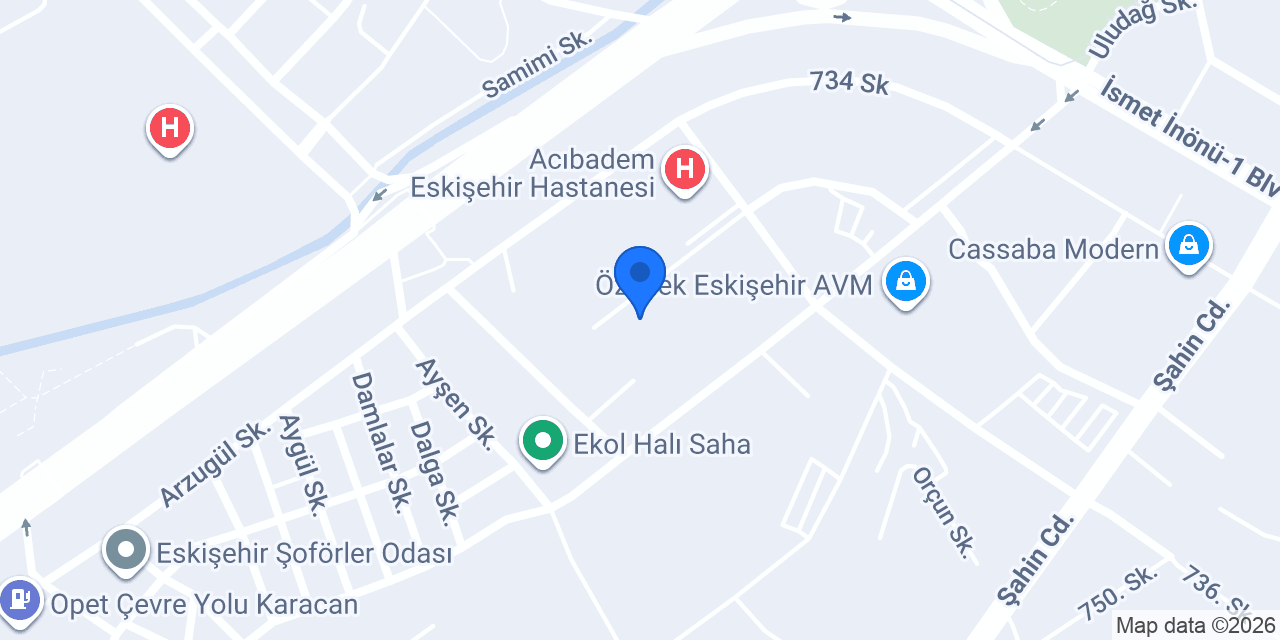 Yaşam Koleji Eskişehir konumu