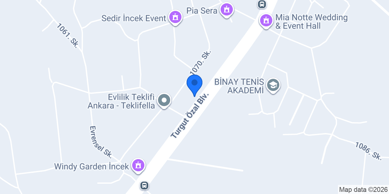 Nefes İncek Restoran konumu