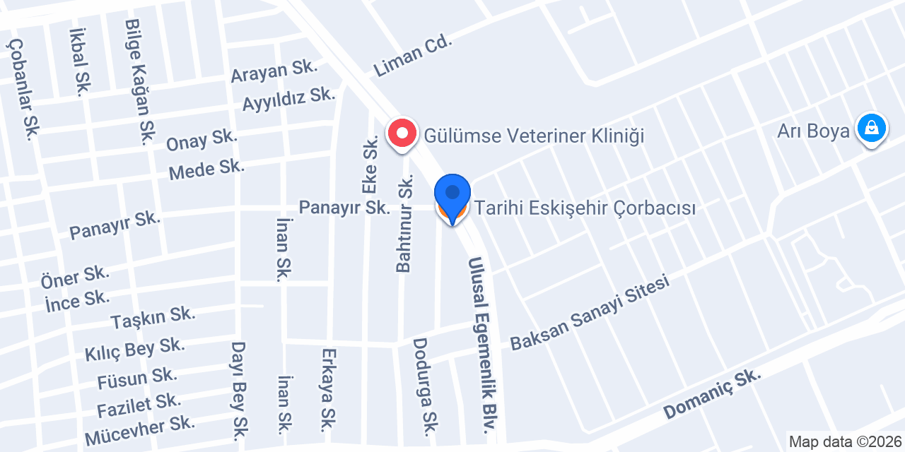 Tarihi Eskişehir Çorbacısı konumu
