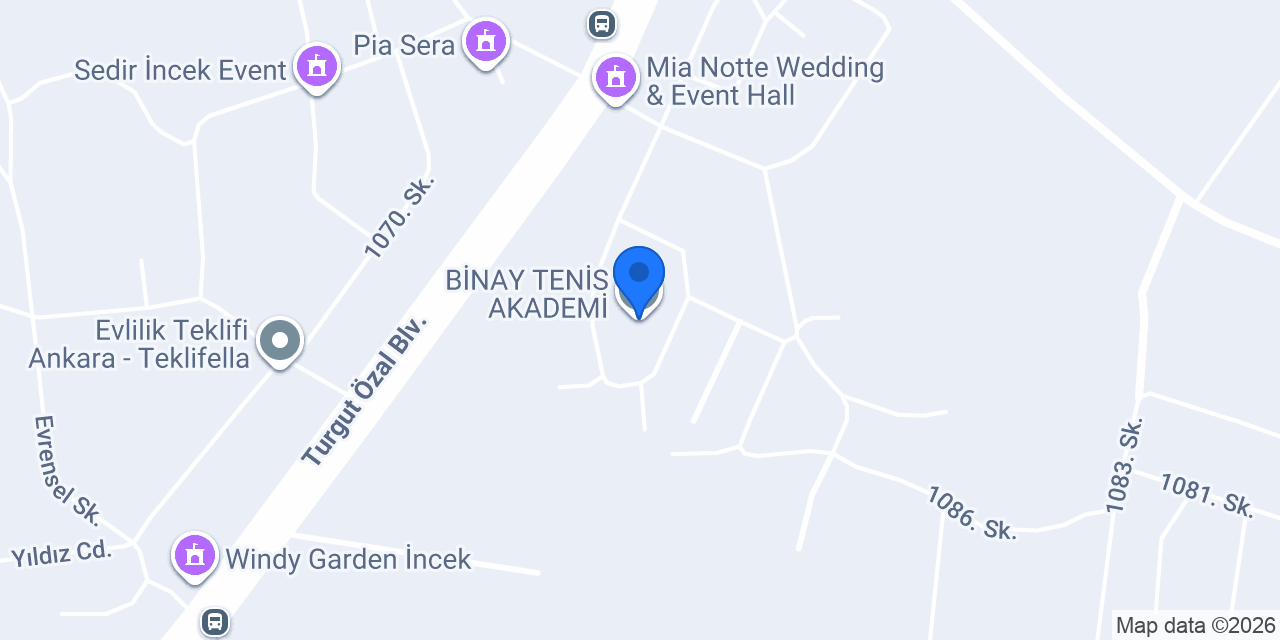 BİNAY TENİS AKADEMİ konumu