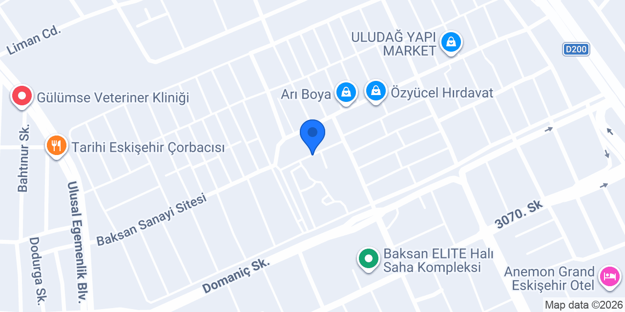 Bozüyük Mobilya konumu