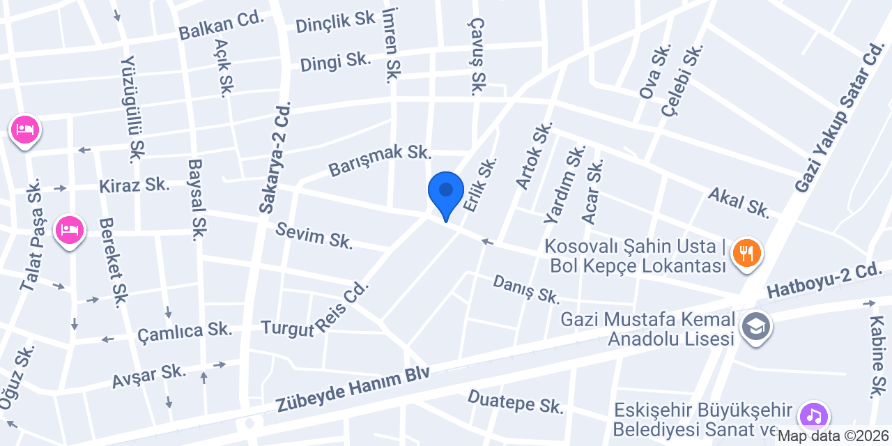 ESKİŞEHİR ÖZEL KURYE konumu