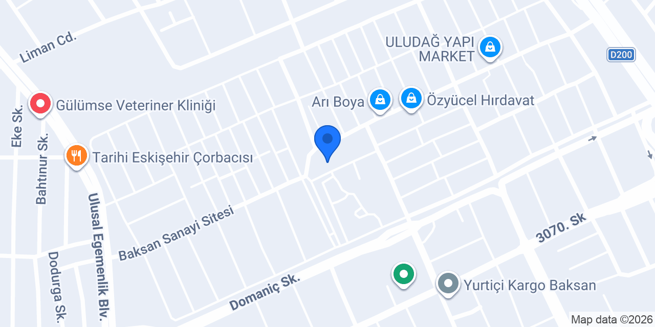 Koray Yemek Salonu konumu