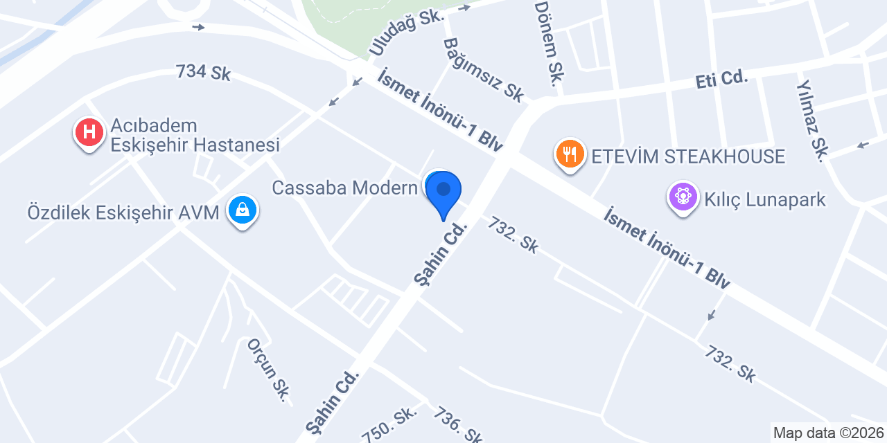 Diş Hekimi Büşra KABAAĞAÇ konumu
