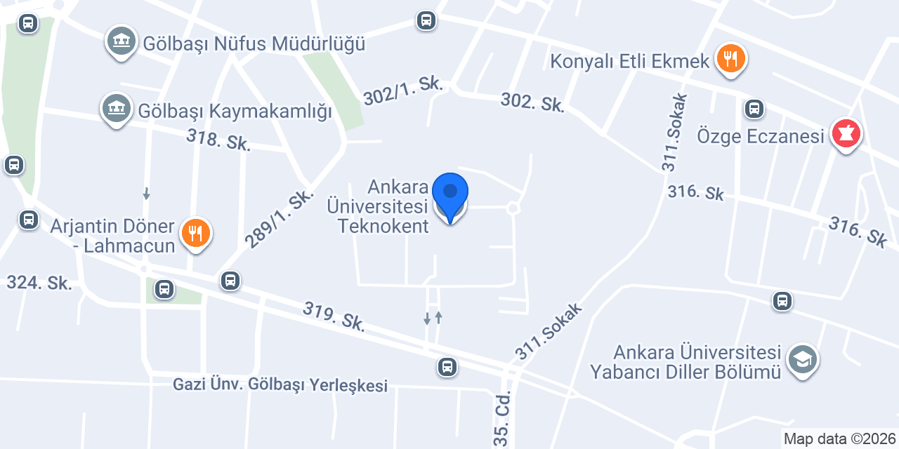 Ankara Üniversitesi Teknokent konumu