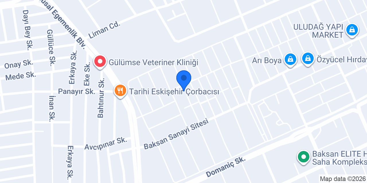 Huzur Mermer İnsaat konumu