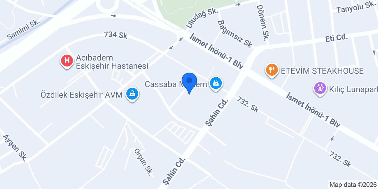 Çikolata Evim Eskişehir konumu