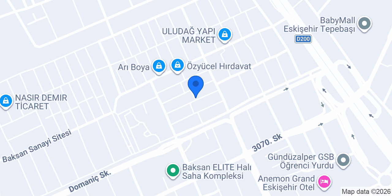 Pusula mobilya Eskişehir konumu