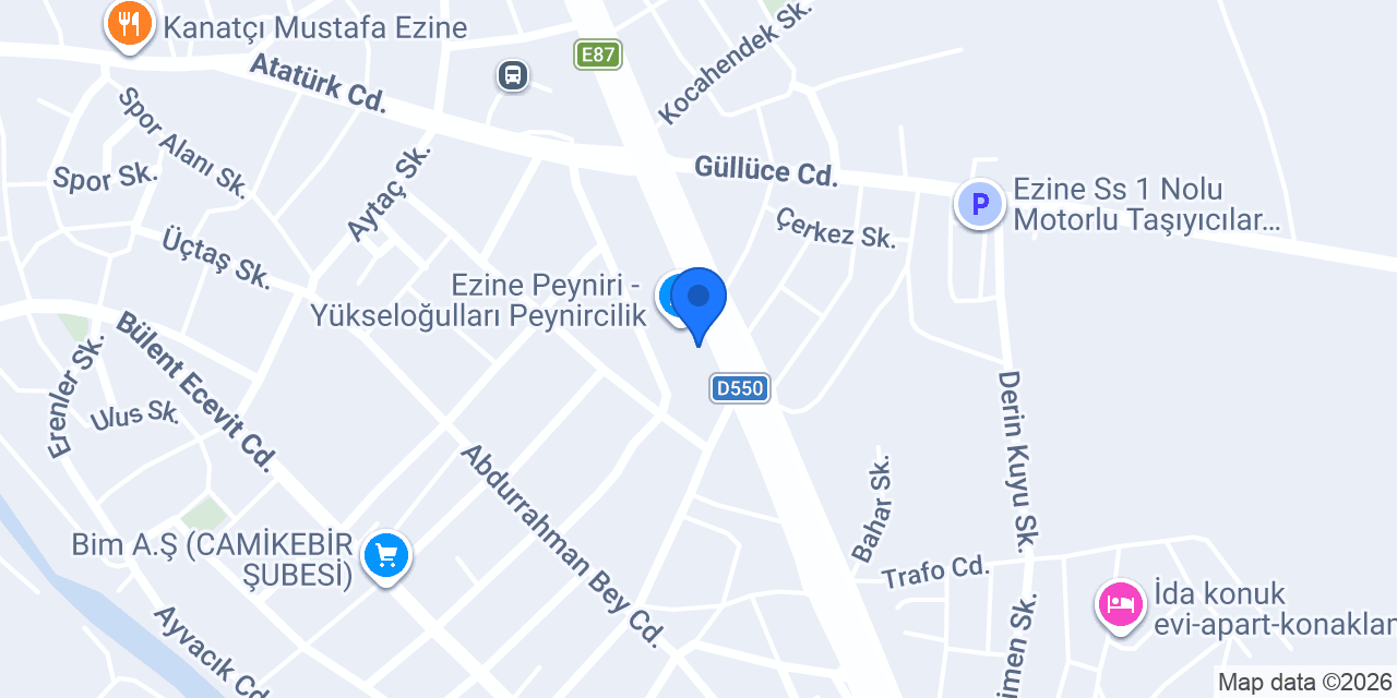 Gerek Gözleme Evi konumu