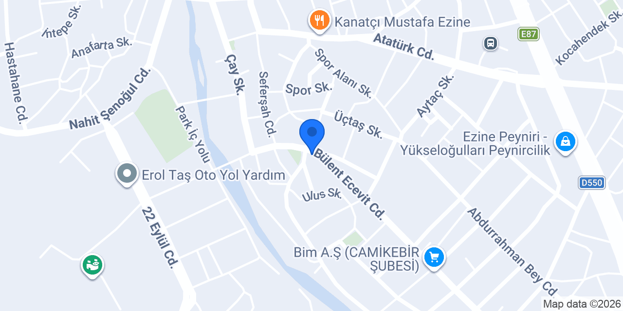 Tezcan Ticaret konumu