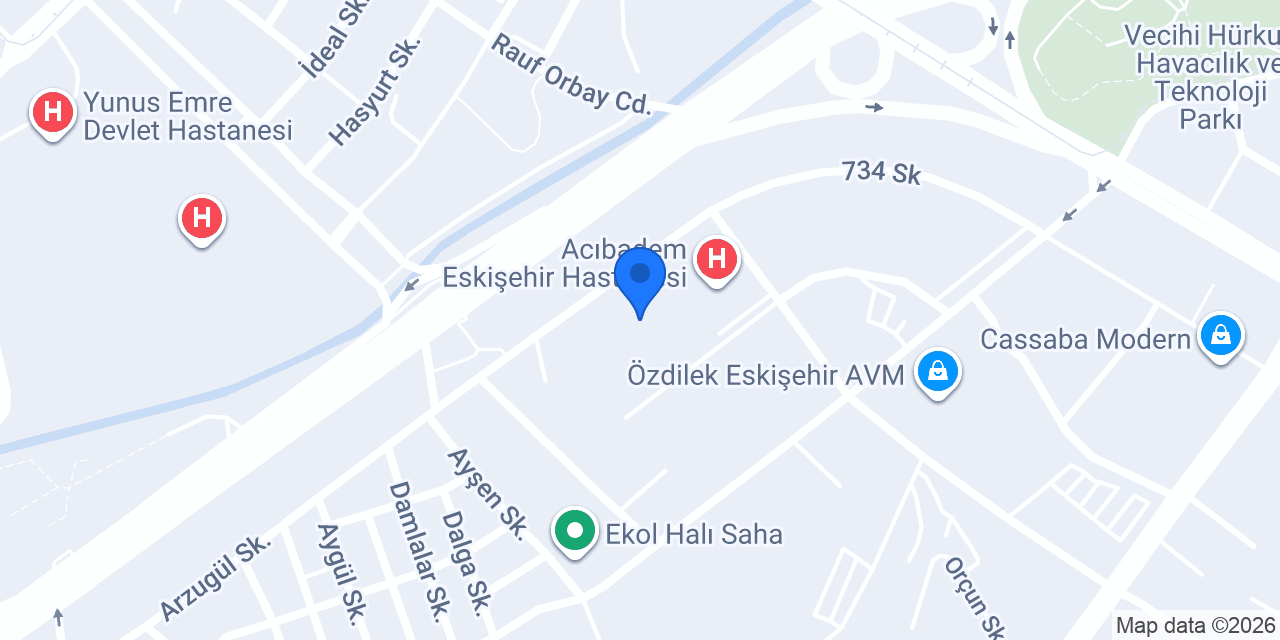 Eskişehir Diyetisyen İrem Sultan UYGUN konumu
