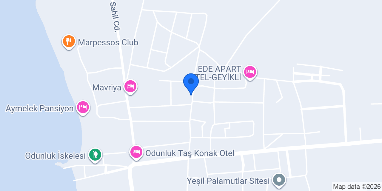 GEYİKLİ PARİS OTEL konumu