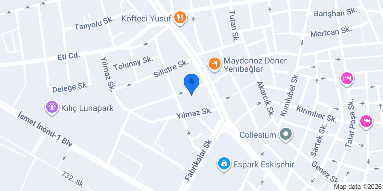 Vip Suit Hotel Eskişehir konumu