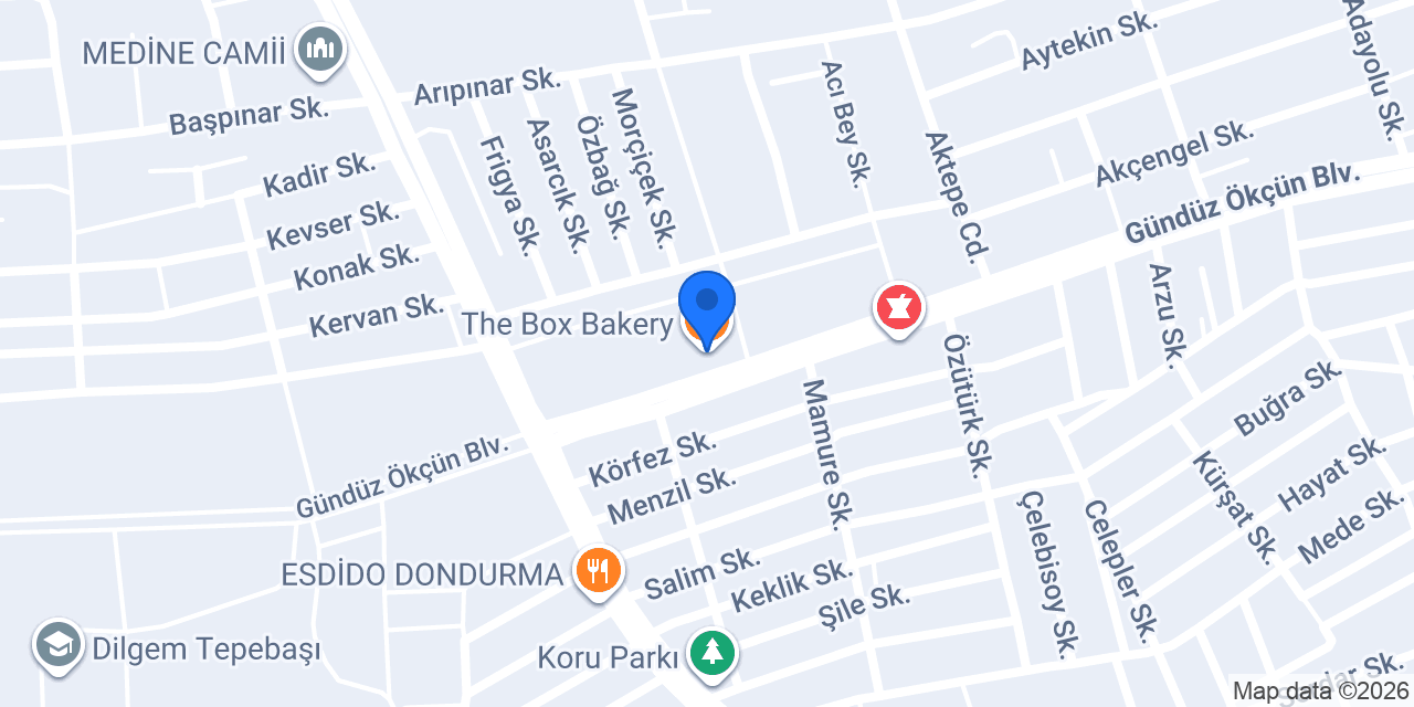 The Box Bakery konumu