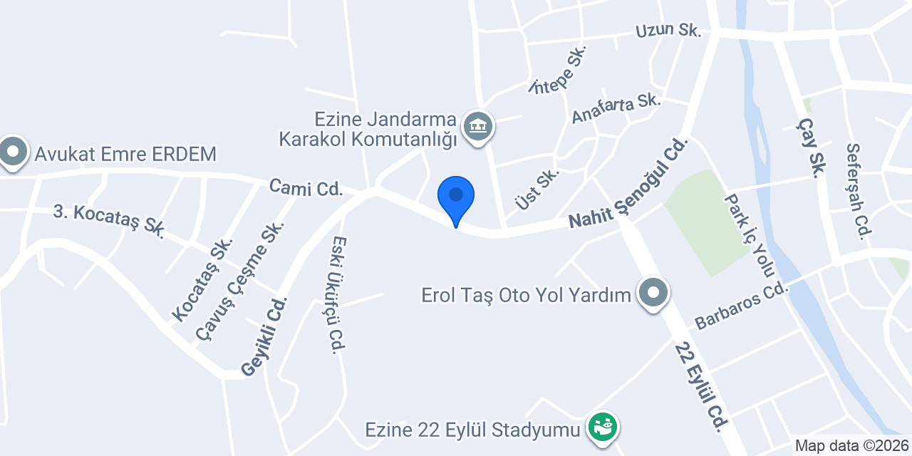 Ezine Eczanesi konumu